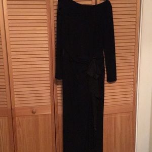 Ralph Lauren long black formal  dress size 14